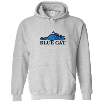 Blue Cat Records Classic Unisex Kids and Adults Pullover Hoodie for Music Lovers Blue Cat Records Classic Unisex Kids and Adults Pullover Hoodie for Music Lovers